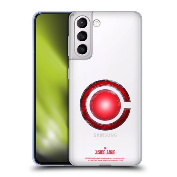 Head Case Designs Officially Licensed Justice League Movie Logos Cyborg Soft Gel Case Compatible with Samsung Galaxy S21+ 5G