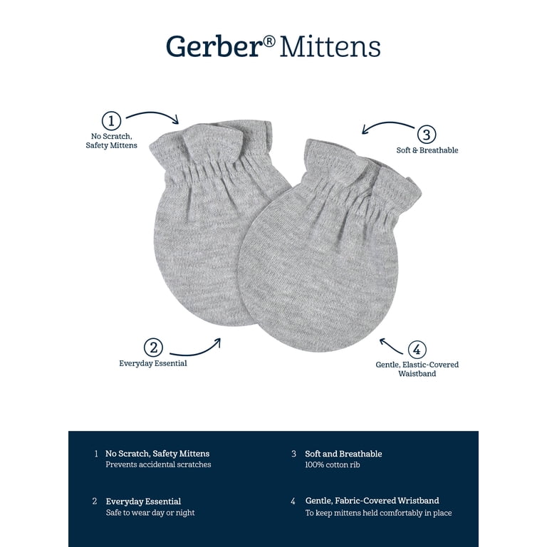 Gerber Baby No Scratch Mittens, 8-Pack photo 4