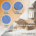 thumbnail image 5 of Toalla Baño Completo colores varios, 150x80cm - 620gr Suave Y Absorbente- Cenefa Bordada - AZUL 1, 5 of 5