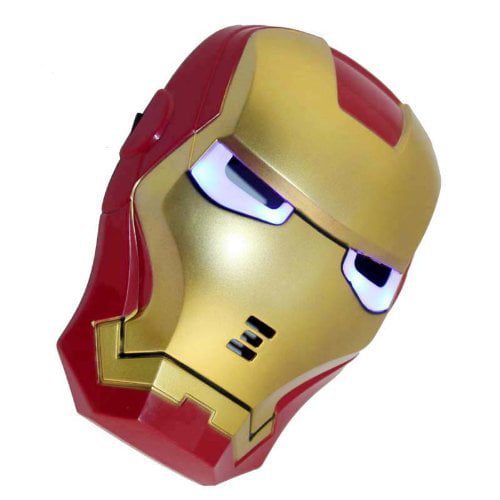 Avengers Iron Man LED Mask Light Up Cosplay Custome Accs Party  Mask Blue 