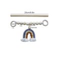 thumbnail image 2 of 1pc Curtain Tiebacks,handmade Hand Woven Rainbow Tassels Beads Ropes,for Window Draperie Ornament, 2 of 5