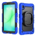 thumbnail image 2 of ELEHOLD Rugged Case for Samsung Galaxy Tab A11 2025,8.7-inch, Three-Layer Protection with Screen Protector Portable Folding Handle Grip 360° Rotating Kickstand Bracket Shockproof Cover,Blue, 2 of 8