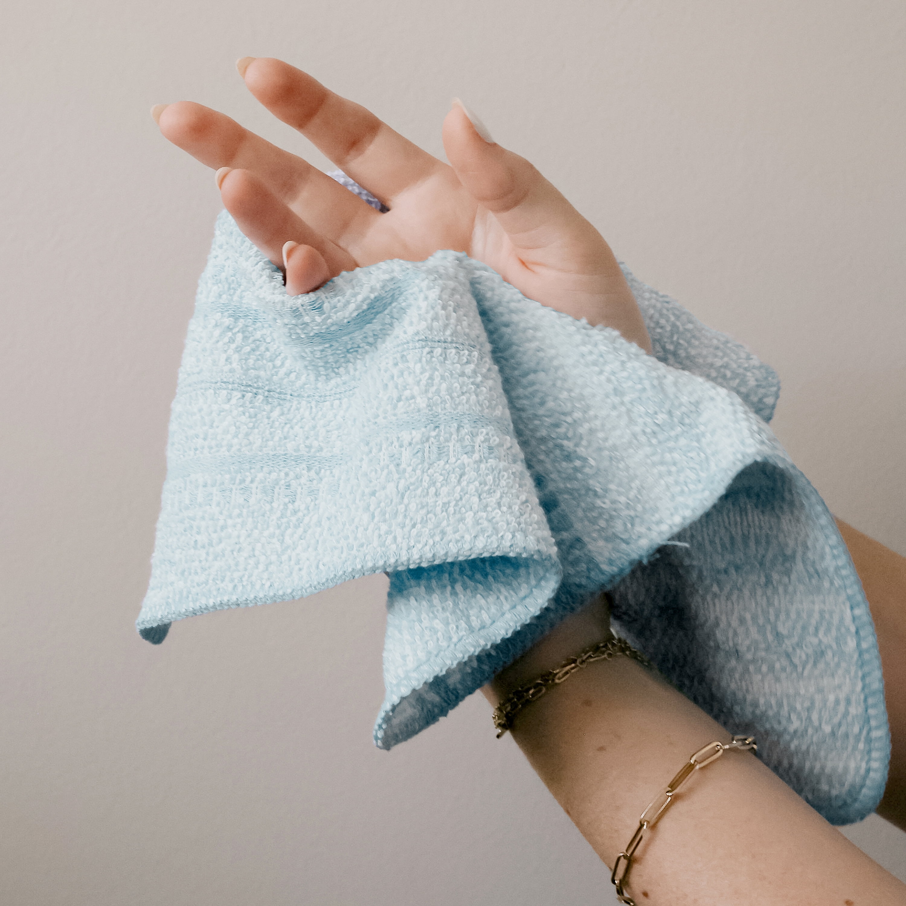 True Hue 4 Pack Wash Cloth , Teal