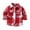F-313Red, variant on ZHOGXU Big Kids Boys Shirt With Pocket Long Sleeve Turndown Collar Button Plaid Print Soft Comfortable Top Tee For Casual Daily Wear Purple 18-24 Months