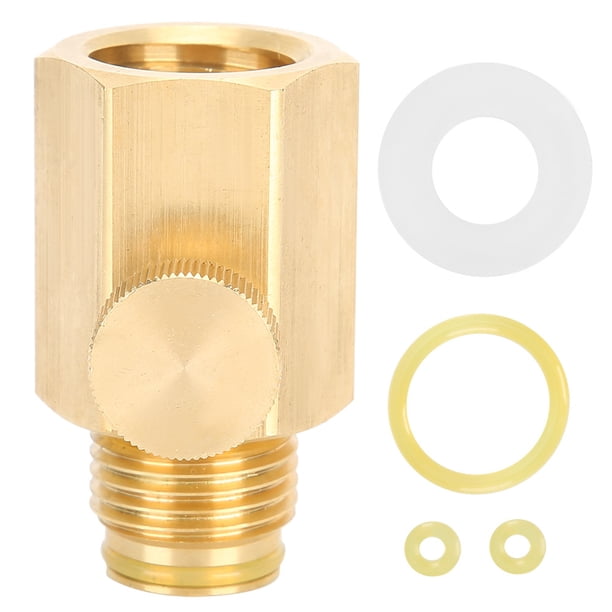 Válvula adaptadora de cilindro de refresco con interruptor de rosca hembra TR21-4 a rosca macho G1/2 para flujo de refresco