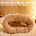 thumbnail image 4 of Primegos Cat Winter Sleeping Bag Plush Warm Cat Bed Cave 360-Degree Wrap Cat Warming Pad Sleeping Sack for Small Dogs Cats, 4 of 8