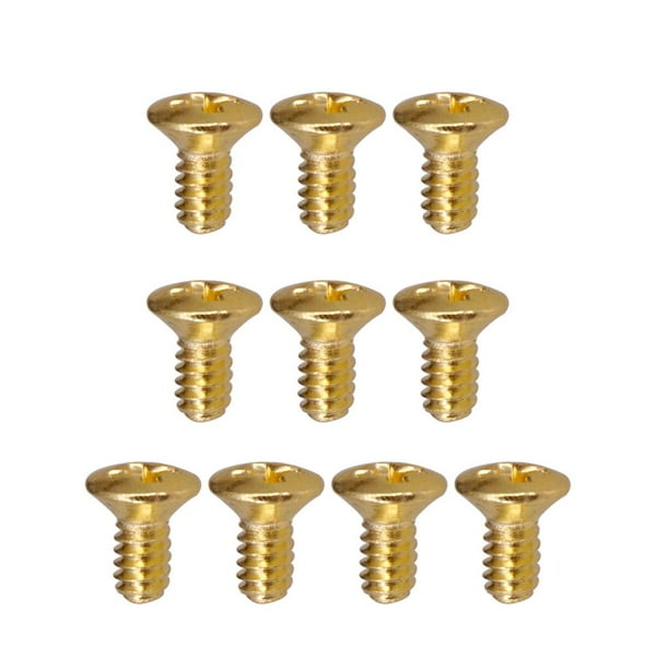 10PCS Tornillos de interruptor de guitarra Yuyangstore 5 vías Oro