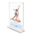 thumbnail image 2 of FixtureDisplays® 5X7" Clear Acrylic Picture Frame Magnetic Sign Holder Menu Holder 5.99x8.29x2" 19036, 2 of 6
