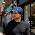 thumbnail image 4 of CSStudio Unisex Paisley Print Bandana Headscarf with Brim, Outdoor Sun Visor Hat, Hop Adjustable Lightweight Summer Head Wrap Cap, 4 of 8