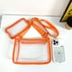 thumbnail image 3 of Bolsa de hombro Bolso de hombro para mujer, bandolera transparente informal, bolso de compras con cierre de cremallera, correas de hombro ajustables, monedero bonito, bolso para niñas, 3 of 8