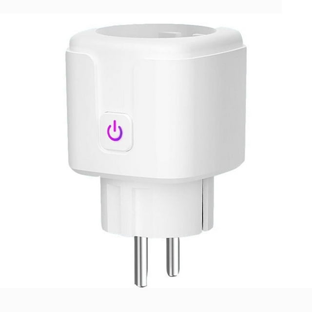 Enchufe inteligente WiFi de 16 A con monitor de energía y control de aplicación Tuya, fácil de usar
