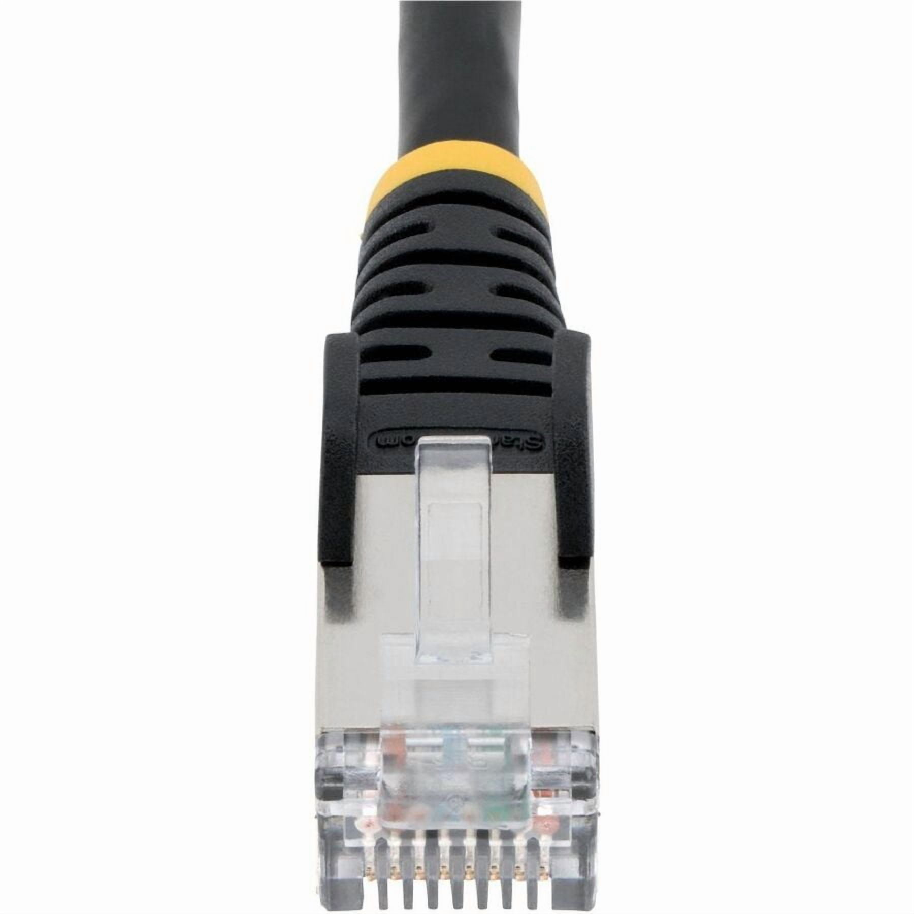 StarTech 100ft Black CAT6a Ethernet Cable, Snagless RJ45, 10GbE, 100W PoE++, S/FTP, 500MHz, 27AWG Pure Bare Copper, LSZH