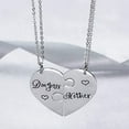 thumbnail image 3 of AkoaDa Mother Daughter Heart Charm Necklace, Stainless Steel, 3 of 6