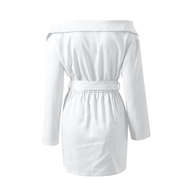 silky white dress short Mini Dress White Silk Dress Size 8