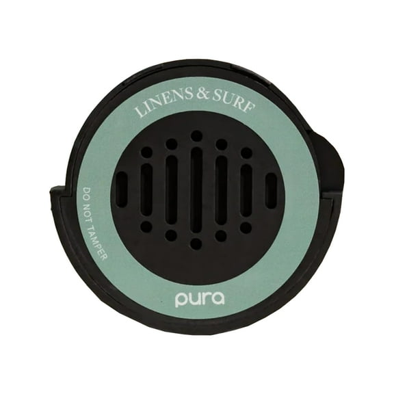 Pura Car Scent Refill - Fragrance for Pura Car Diffuser - Clean & Safe Luxury Diffuser Scent - Long-Lasting Fragrance for 30 Days of Aroma - Must-Have - Linens & Surf