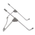 thumbnail image 3 of Foldable Tablet Stand, Foldable Aviation Aluminum Tablet Stand Adjustable  For Laptop For Tablet Silver Gray, 3 of 8