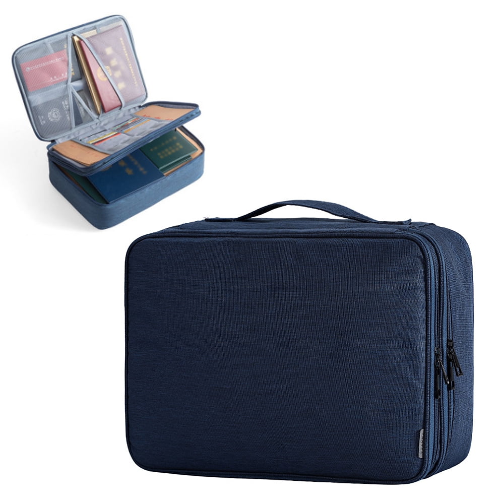 Document Bag Water Resistant File Pocket Organizer Important Document