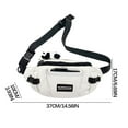 thumbnail image 2 of hengsof Crossbody Bag Fanny Pack for Women Men, Waist Pack Large Chest Bag with Adjustable Strap for Workout Travel Sports Running, 2 of 7