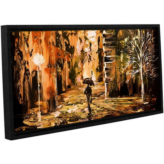 ArtWall Milen Tod "Rain 2" Gallery-wrapped Floater-framed Canvas