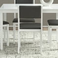 thumbnail image 6 of TMS National 5-Piece Indoor Dining Set, Includes Table and Chairs, White, 6 of 6