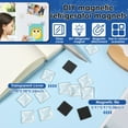 thumbnail image 3 of Tysrjsv DIY Craft Fridge Magnet Square Decorative Refrigerator Magnet Enduring Glass Lodestone for DIY Fridge Craft Making, 3 of 10