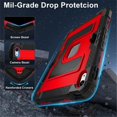 thumbnail image 4 of Case For iPad 2025 / 2022,Anti Drop Silicone+PC Layer Protective Case Hidden Large Bracket ,Shoulder Strap, Heavy Duty Shockproof Three Proof Tablet Protective Case,Red,For iPad 2025 / 2022, 4 of 7