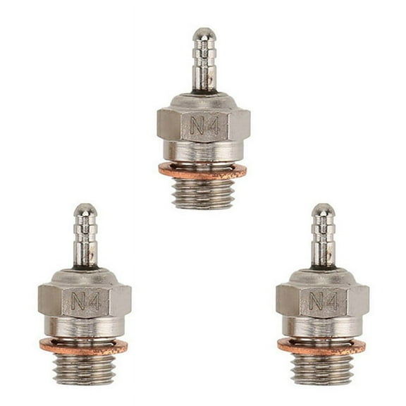 3X N4 Glow Plug Spark Plug for 1/10 Rc Car Boat