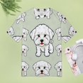 thumbnail image 5 of Cute Bichon Dog Women T-Shirt Classic O Neck T-Shirts Short-Sleeve Trendy Animal Print Design Tshirt Casual Clothing, 5 of 5