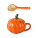 thumbnail image 3 of Tazas de Calabaza de Cerámica perfecl Tazas de Té Creativa 10 Tazas de Cerámica con Tapas Cuchara, 3 of 8