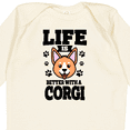 thumbnail image 4 of Inktastic Life is Better with a Corgi Boys or Girls Long Sleeve Baby Bodysuit, 4 of 5