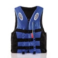 thumbnail image 2 of Camo Life Jacket with Adjustable Straps for Hunting Fishing Outdoor Sports and Water Safety Blue L, 2 of 4