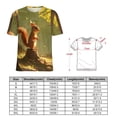 thumbnail image 2 of Funny Squirrel Women's Short Sleeve T-Shirt Crew Neck Casual Summer Trendy Loose Fit Tops, 2 of 6