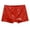 Red, variant on zeranth Mid-rise Elastic Waistband Men Panties U Convex Thin Stretchy Sexy Solid Color Faux Leather Shorts Briefs Daily Wear