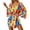 C-Multicolour383, variant on DHFJKG Summer Swimwear Cover-Ups Women Floral Printed Beach Vacation Clothes Batwing Long Sleeve V Neck Tie Waist Stylish Beachwear