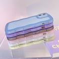 thumbnail image 5 of MYKOMI Compatible with iPhone 16 Plus Clear Case,Cute Fashion Solid Color Curly Wave Frame Transparent Soft Silicone Anti-Scratch Shockproof Protective Slim Case for Women Girls, 5 of 6