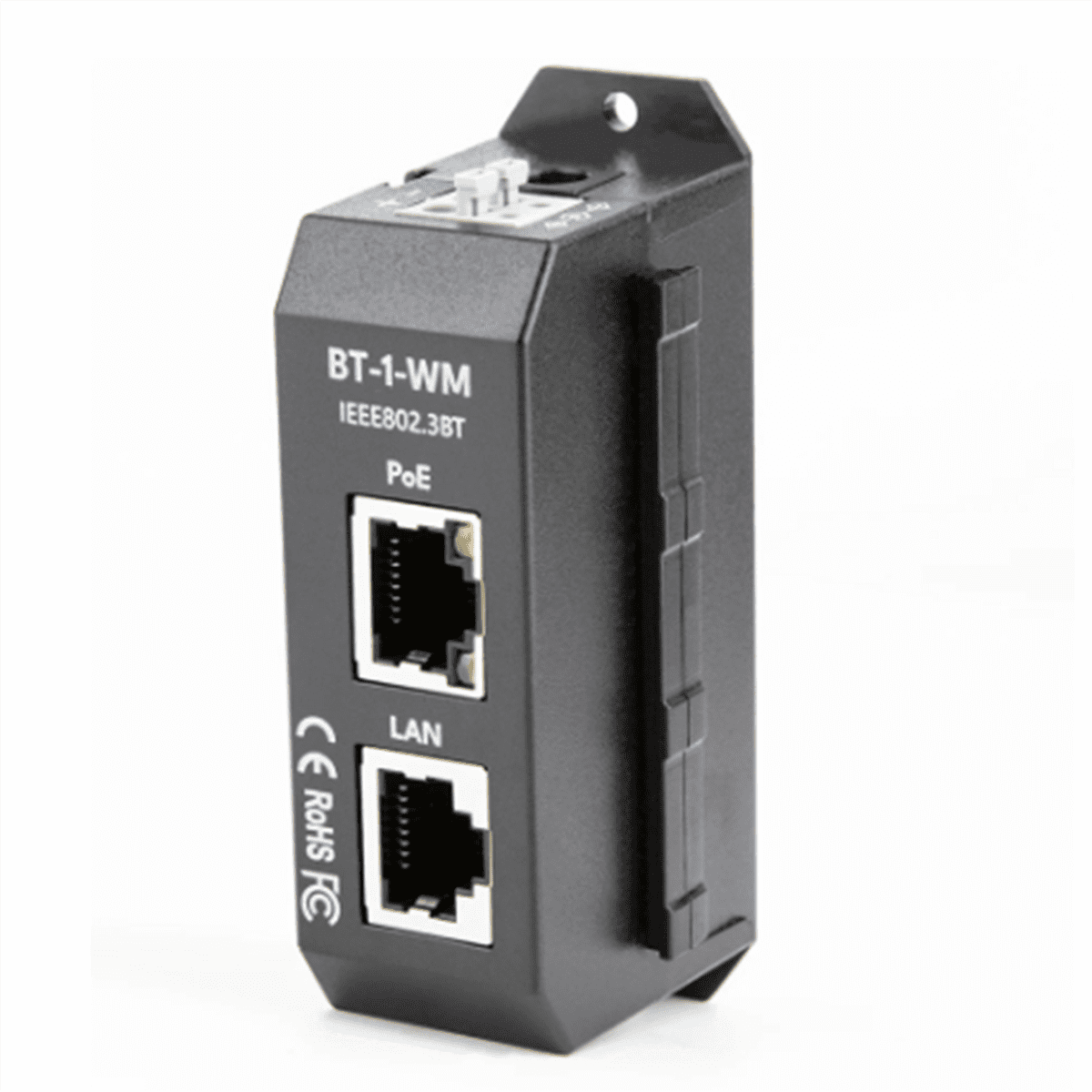 DIN Rail Single Port 2.5 Gigabit PoE Injector 802.3af/At/Bt Negotiation Up to 90W Output PoE++ for PTZ IP Camera,1 * DIN Rail Single Port 2.5 Gigabit PoE Injector