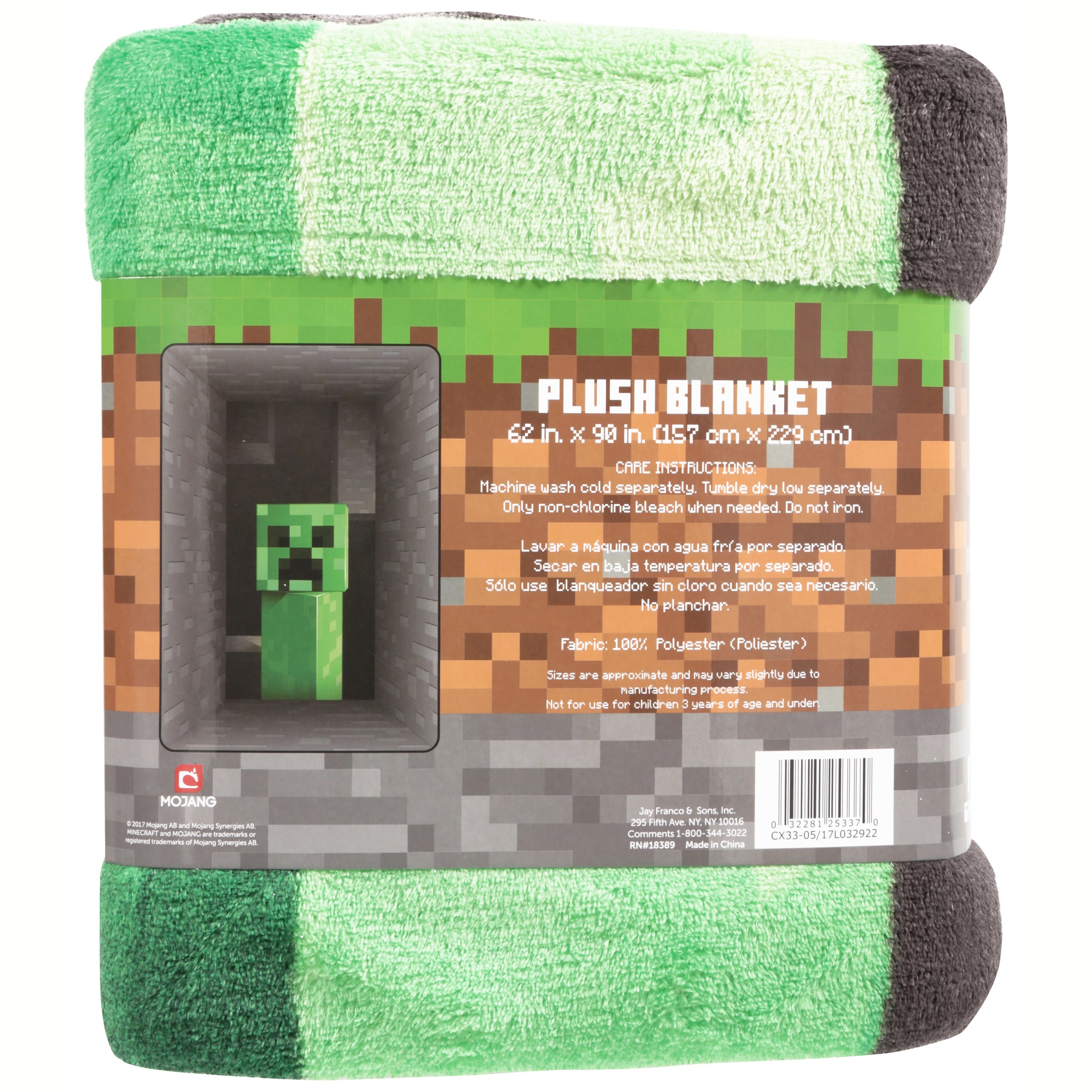 Minecraft 62" x 90" Plush Blanket, 1 Each, Gaming Bedding - image 4 of 5