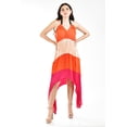 thumbnail image 2 of Vestido asimetrico plisado Roman Fashion /Juvenil, 1731 (Naranja) naranja G, 2 of 5