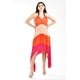 thumbnail image 2 of Vestido asimétrico plisado Roman Fashion Juvenil 1731 Naranja M, 2 of 5