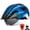 MetalBlue, variant on VICTGOAL Bike Helmet with Visor and Goggles USB Rechargeable Light for Adult Men Women