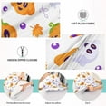 thumbnail image 5 of GZHJMY Halloween Cartoon Pumpkin Lanterns Candy Cane Pillowcase Plush Pillowcase for Hair and Skin, Soft Standard Size Pillow Cases Zippered Queen Pillow Case Set of 1-20x30in Home Decor, 5 of 7