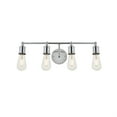 thumbnail image 3 of Living District Serif Midcentury Modern Chrome 4 Light E26 Wall Sconce, 3 of 4