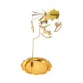 thumbnail image 2 of Portavelas Giratorio Macarena Decoración de Fiesta de Navidad Candelabro Oro 6 pulgadas, 2 of 8