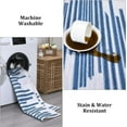 thumbnail image 6 of GlowSol 8'x10' Machine Washable Area Rug Contemporary Berber Stripe Area Rug Bohemian Rug Indoor Floor Carpet for Living Room Bedroom, Blue Lines, 6 of 6