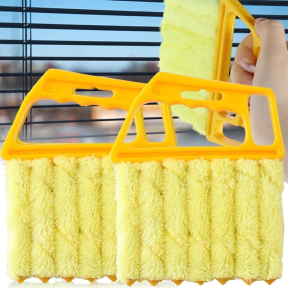Djiypn Efficient Mini Blind Cleaner Tool - 7-Slat Handheld Brush for Quick Dusting, Ideal for Venetian Blinds, Easy-Grip Design for Homeowners, Perfect for Shutters and Awnings