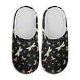 thumbnail image 2 of FUIALDOLG Dragonfly Dandelion Print Winter House Slippers for Women Men, Lightweight Fabric Casual Cotton House Shoes, Non-Slip Closed Toe Home Shoes, Indoor and Outdoor, Size 12-13, 2 of 7