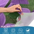 thumbnail image 4 of Purple Flower Gouache Painting Curtain Valances for Windows Kitchen Living Room Valances 54" W x 18" L, 4 of 6