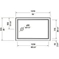 thumbnail image 3 of Duravit 720244000000090 Architec 54" X 36" Rectangular Shower Base - White, 3 of 3