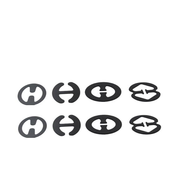 8pcs correas del sujetador mujeres clip antideslizante accesorios de piel de hebilla luz sujetador (negro)