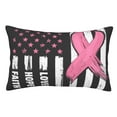 thumbnail image 1 of Balery Ribbon Breast Cancer Awareness Funda de Cojín Estampada, Regalos para Mujeres, Regalos de Amor para Ella, Regalos para Novia o Esposa, Funda de Almohada-14"x20", 1 of 6
